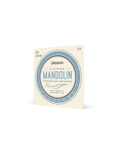 D'Addario EJ73 Mandolin Strings Phosphor Bronze Light 10-38 Mandolin Strings (Set)