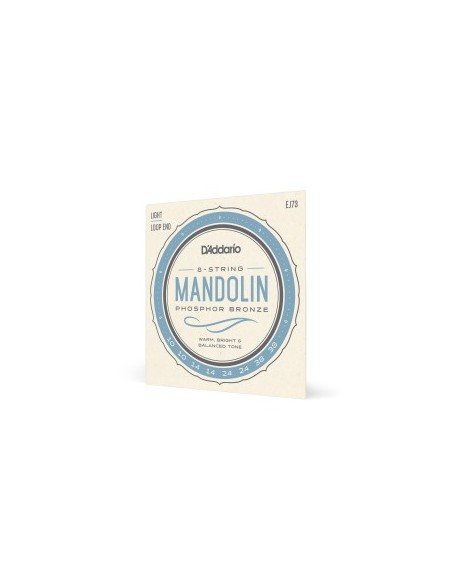 D'Addario EJ73 Mandolin Strings Phosphor Bronze Light 10-38 Mandolin Strings (Set)