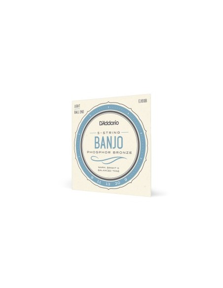 D'Addario EJ69 5 String Ball End Banjo Strings Phosphor Bronze Light 9-20 (Game)