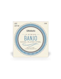 D'Addario EJ60 5 String Banjo Strings Nickel Light 9-20 (Set)