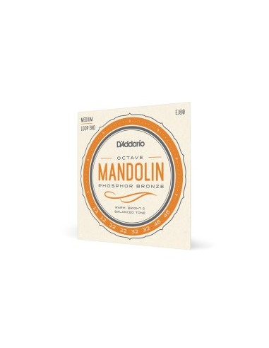 D'Addario EJ80 Phosphor Bronze Mandolin Strings Octave Mandolin Strings Medium 12-46 (Game)