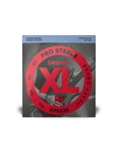 D'Addario EPS230 Pro Steels Heavy 55-110 Corde per Basso Elettrico a Scala Lunga (Gioco)