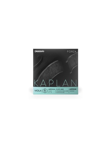 4/4 Viola Strings D'Addario Kaplan Forza Medium Scale (K413 MM) Medium Tension (Game)