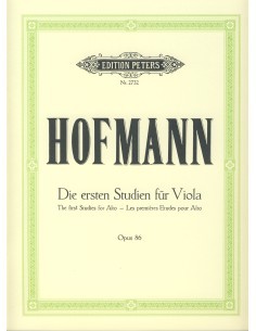 HOFMANN R.-Studies Op.86 (First Studies) for Viola
