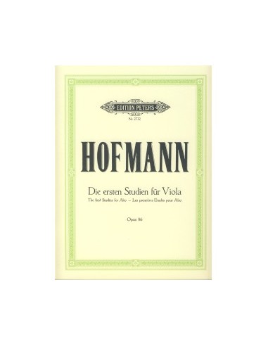 HOFMANN R.-Studies Op.86 (Primi Studi) per Viola