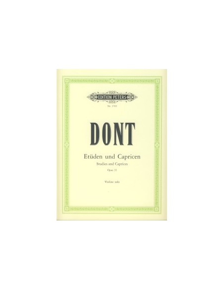 DONT J.-Studi e Capricci Op.35 per Violino (Sitt)