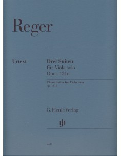REGER M.-Suites (3) Op.131d for Viola (Urtext)