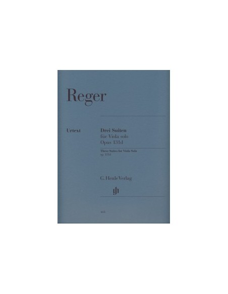 REGER M.-Suites (3) Op.131d per Viola (Urtext)