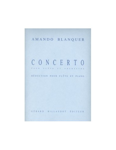 BLANQUER A.-Concerto per flauto e pianoforte
