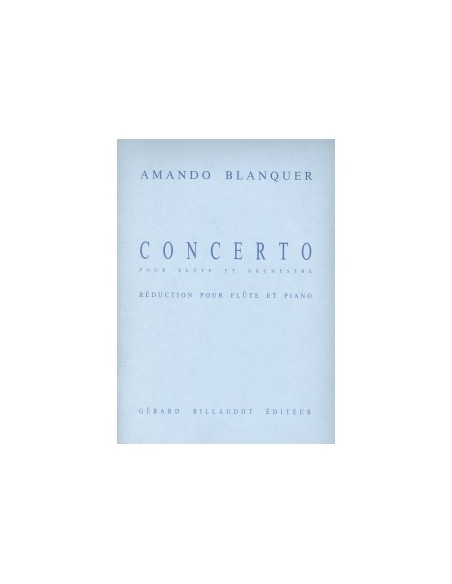 BLANQUER A.-Concerto per flauto e pianoforte