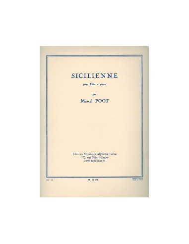 POOT M.-Sicilienne per flauto e pianoforte
