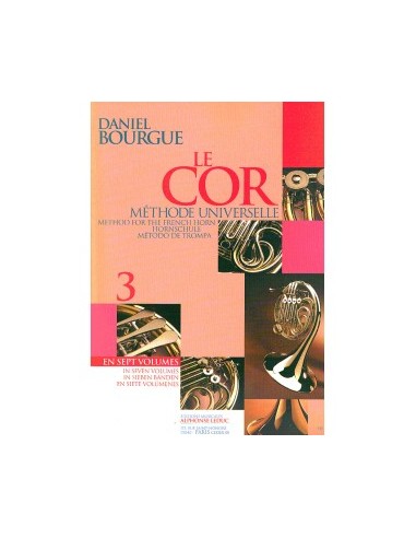 BOURGUE D.-Le Cor (Metodo Universale) Vol.3 per Corno