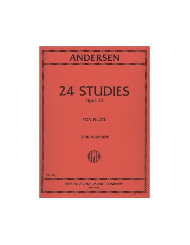 ANDERSEN J.-Piccoli studi (24) Op.33 per flauto (Wummer)