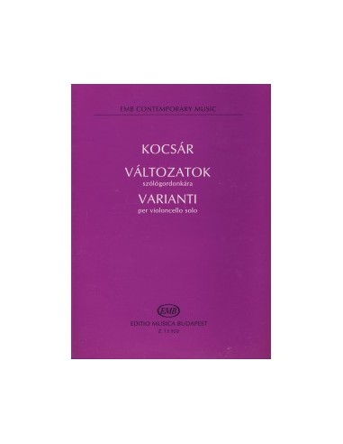 KOCSAR M.-Varianti pour violoncelle
