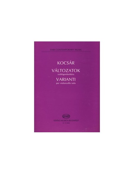 KOCSAR M.-Varianti per Violoncello