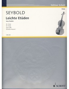 SEYBOLD A.-Easy Studies Op.280 for Viola (Schultz/Hauser)