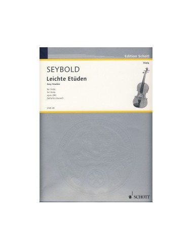 SEYBOLD A.-Easy Studies Op.280 for Viola (Schultz/Hauser)