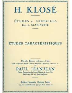 KLOSE H.E.-Characteristic Studies (20) for Clarinet