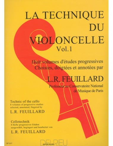 FEUILLARD L.R.-Technik 1. für Violoncello