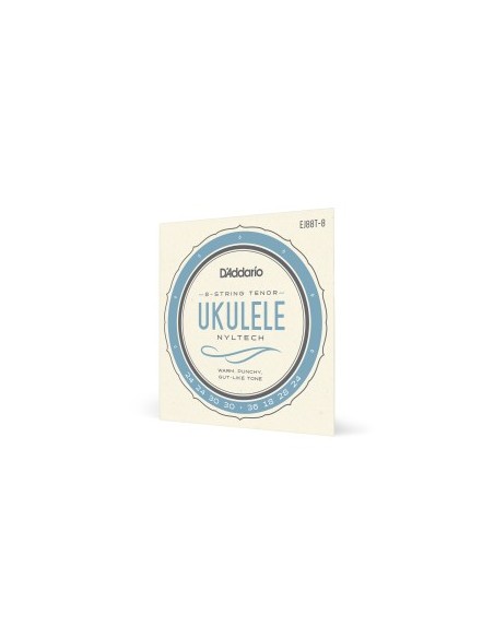 Tenor D'Addario EJ88T-8 Ukulele Strings Tenor Ukulele Strings 8 Strings (Game)