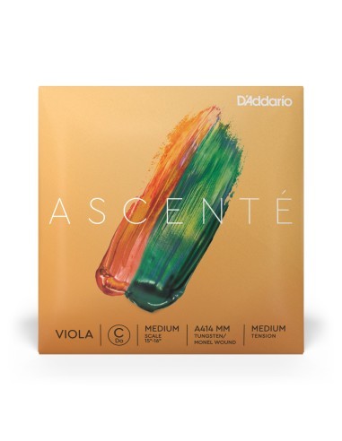 Viola Strings 4/4 4th (C) (C) D'Addario Ascenté Medium Scale (A414 MM) Medium Tension