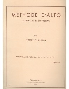 CLASSENS H.-Elementary and Progressive Method for Viola