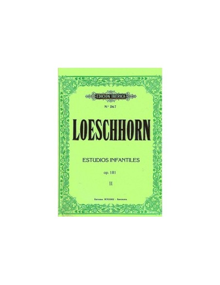 LOESCHHORN A.-Studi per bambini Op.181 Vol.2: nº 21 a 40 per pianoforte (iberico)