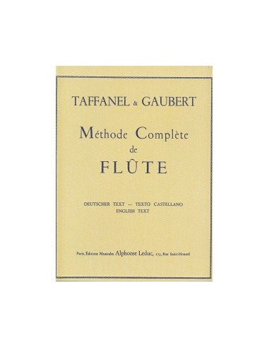 TAFFANEL & GAUBERT-Methode Complete für Flöte