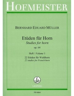 MULLER B.-Studi Op.64 Vol.1: 22 Studi per Corno (Frehse)