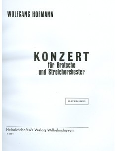 HOFMANN W.-Concerto per viola e pianoforte