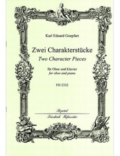 GOEPFART K.-Pezzi caratteristici (2) Op.27 per oboe e pianoforte (Waterhouse)