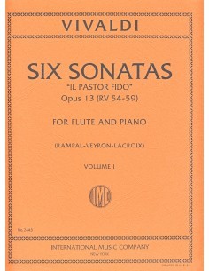 VIVALDI A.-Sonatas Op.13 Vol.1: nº 1 a 3 "Il Pastor Fido" para Flauta y Piano (Rampal/Veyron/Lacroix)