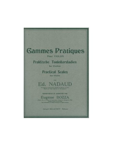 NADAUD E.-Practical Scales for Violin