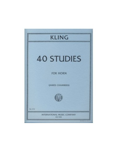 KLING H.-Studies (40) per corno (Chambers)