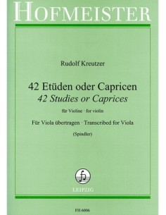 KREUTZER R.-Studi e Caprichos (42) per viola (Spindler)
