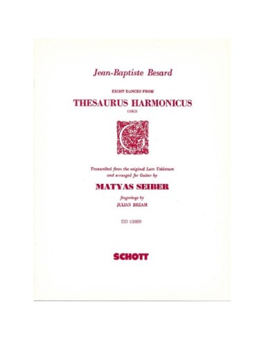BESARD J.B.-Dances (8) (1603) per chitarra
