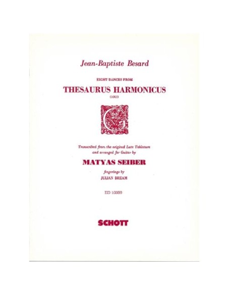 BESARD J.B.-Dances (8) (1603) for Guitar