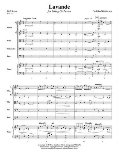 NISHIMURA Y.-Lavande String Orchestra