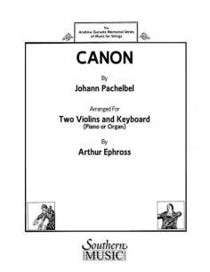 PACHELBEL J.-Canone in re per 2 violini e pianoforte (organo) (Arthur Ephross)