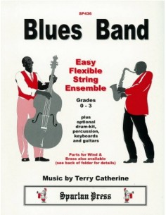FLEXIBLE SCORING-Blues Band for String Group (Parts) (Cathrine)