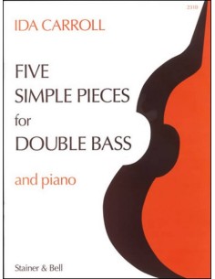 CARROLL I.-Einfache Stücke (5) für Kontrabass und Klavier