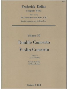 DELIUS F.-Doppelkonzert für Violine, Violoncello und Orchester (Dirigentenpartitur) (Beecham)