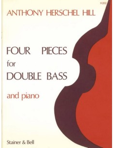 HERSCHEL HILL A.-Pieces (4) para Contrabajo y Piano