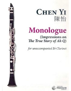 CHEN Y.-Monologo per clarinetto