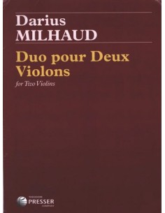 MILHAUD D.-Duo for 2 Violins