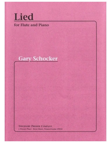 SCHOCKER G.-Lied per flauto e pianoforte