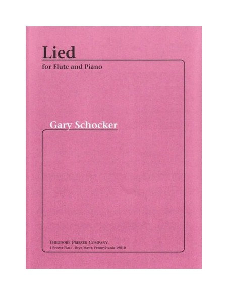 SCHOCKER G.-Lied per flauto e pianoforte