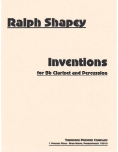 SHAPEY R.-Inventions for Clarinet and Percussion