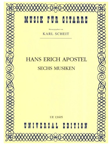 APOSTEL H.E.-Musiken (6) Op.25 per Chitarra (Scheit)