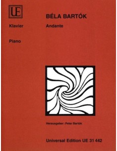 BARTOK B.-Andante per pianoforte
